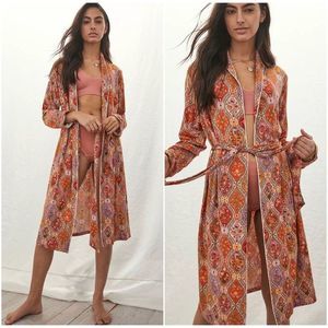 Anthropologie Farm Rio Gloria Paisley Robe NWT Size M/L